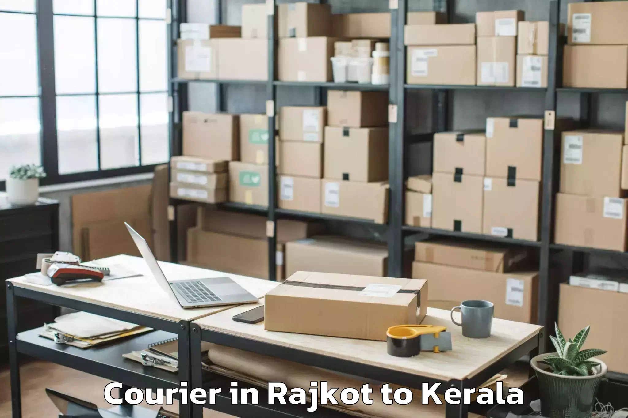 Reliable Rajkot to Vaikom Courier